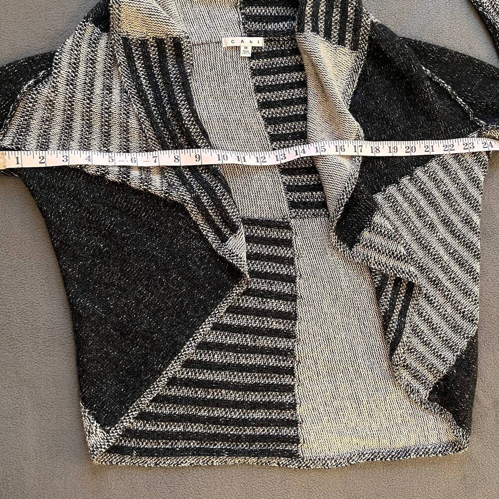 Cabi Patchwork Circle Cocoon Sweater Size Medium … - image 5